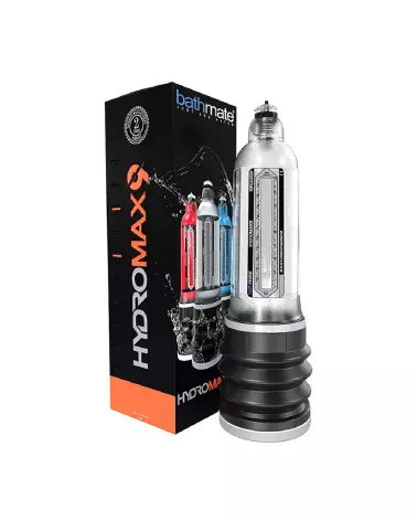 Image de la pompe à pénis HydroMax9 Clear de BathMate, design transparent et ergonomique-2