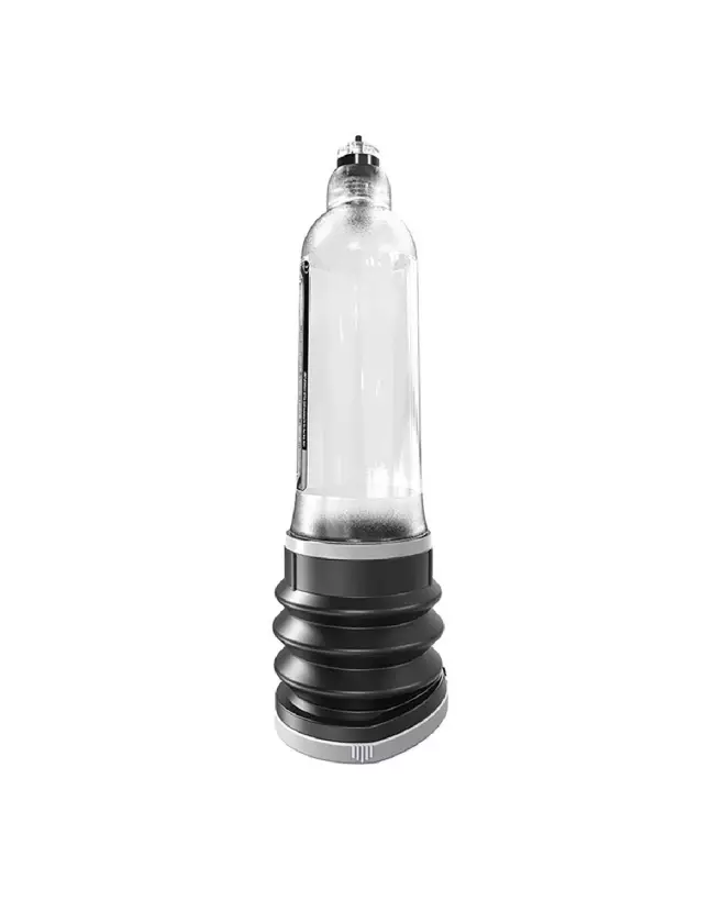 Image de la pompe à pénis HydroMax9 Clear de BathMate, design transparent et ergonomique-3
