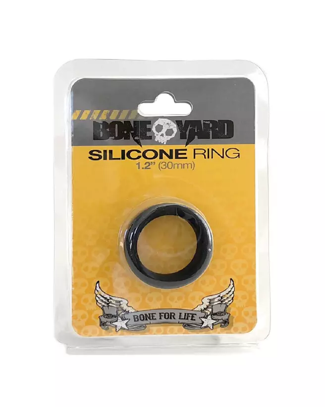 Cockring en silicone Boneyard, anneau pénien 30 mm, hautes performances et confort-2