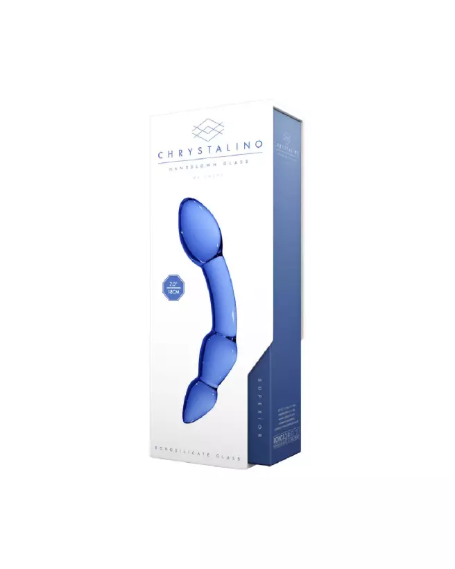 Photo du Glass Dildo Superior de Chrystalino, sextoy en verre élégant-4