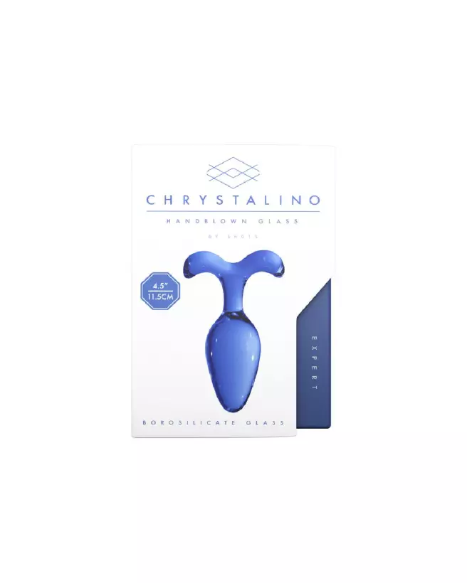 Plug anal en verre élégant Chrystalino by Shots, sextoy durable et hypoallergénique-3