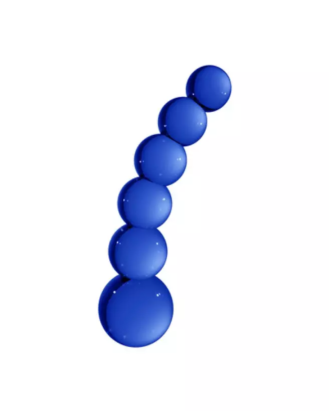 Dildo en verre Planets de Chrystalino by Shots pour sensations uniques-1