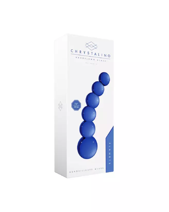 Dildo en verre Planets de Chrystalino by Shots pour sensations uniques-2