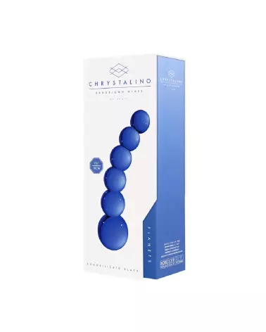 Dildo en verre Planets de Chrystalino by Shots pour sensations uniques-3