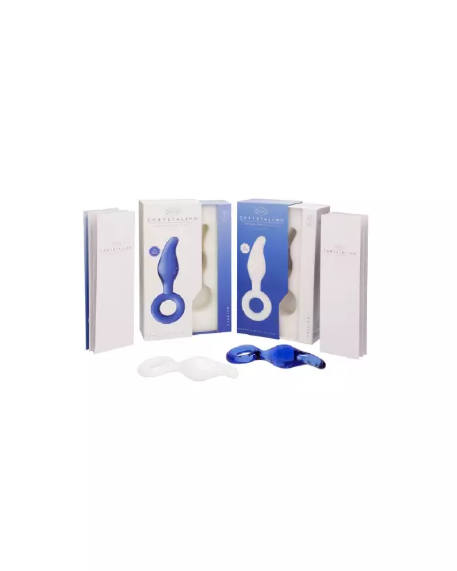 Gripper Glass Dildo with Ring de Chrystalino, sextoy en verre avec anneau-5