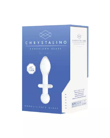 Rocker Glass Dildo Chrystalino by Shots - Sextoy en Verre Haut de Gamme-2