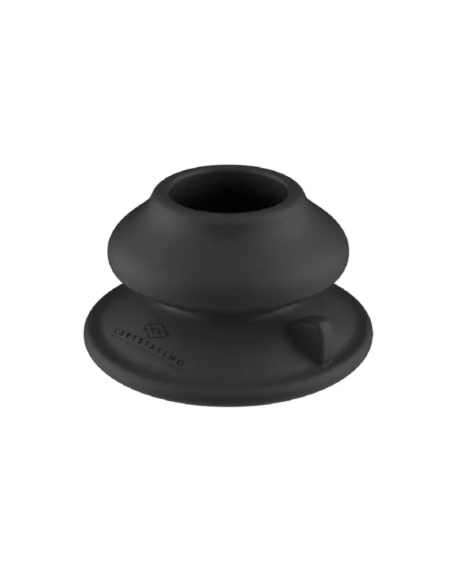 Image de Thumby Smooth Glass Vibrator with Suction Cup par Chrystalino by Shots, sextoy en verre premium-6