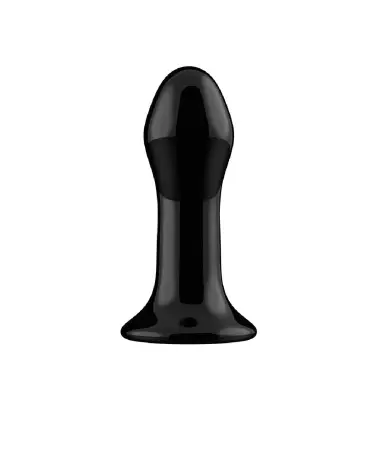 Image de Pluggy Glass Vibrator by Chrystalino, sextoy en verre avec ventouse-5