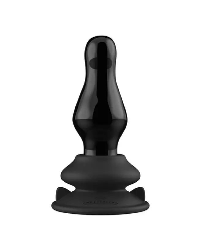 Image de Missy Vibrating Glass Butt Plug avec ventouse par Chrystalino by Shots-1
