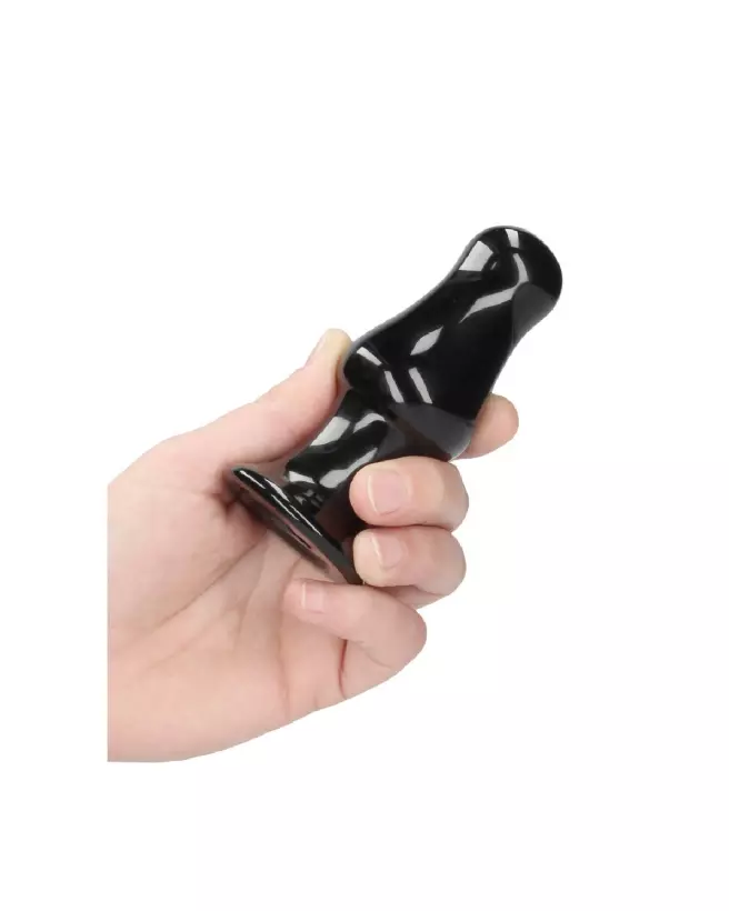 Image de Missy Vibrating Glass Butt Plug avec ventouse par Chrystalino by Shots-7