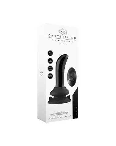 Vibromasseur en verre Prickly Chrystalino pour stimulation du point G avec télécommande-2
