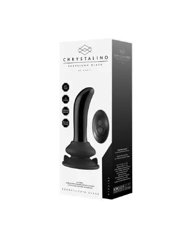 Vibromasseur en verre Prickly Chrystalino pour stimulation du point G avec télécommande-4