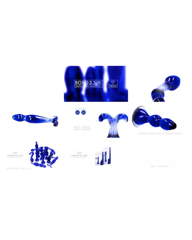 Ventouse en silicone Chrystalino by Shots pour sextoys en verre-6
