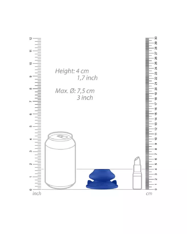 Ventouse en silicone Chrystalino by Shots pour sextoys en verre-7