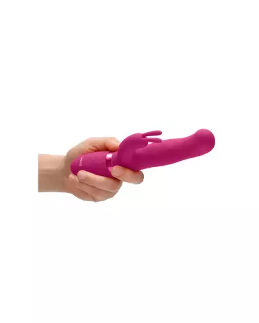 Image du Izara Rotating Beads Rabbit Vibrator de VIVE by Shots en rose, idéal pour stimulation intense.-7