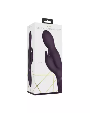 Image du Vive Rotating Rabbit Vibrator Purple, sextoy de luxe ergonomique-2