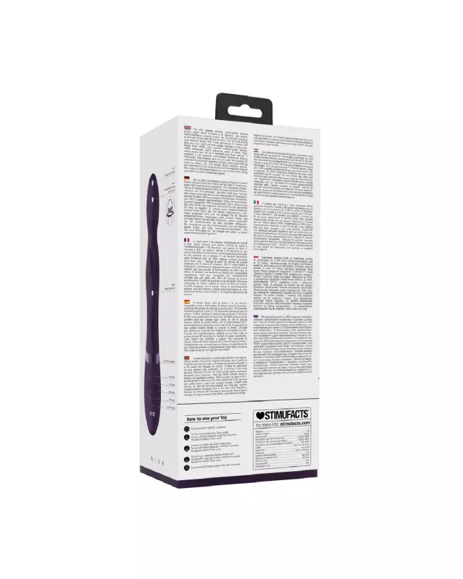 Image du Vive Rotating Rabbit Vibrator Purple, sextoy de luxe ergonomique-3