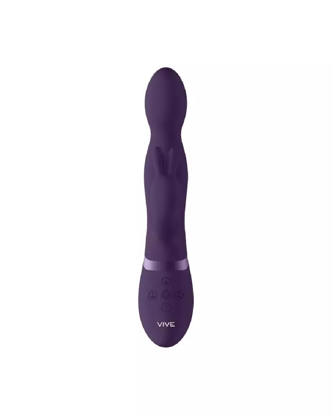 Image du Vive Rotating Rabbit Vibrator Purple, sextoy de luxe ergonomique-5