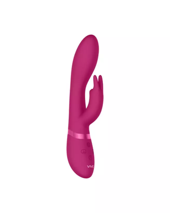 Image du Zosia Classic G-Spot Rabbit Pink par VIVE by Shots, sextoy rose pour stimulation point G et clitoridienne-1