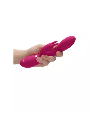 Image du Zosia Classic G-Spot Rabbit Pink par VIVE by Shots, sextoy rose pour stimulation point G et clitoridienne-7