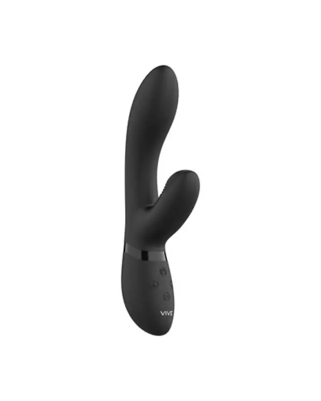 Image du Kyra Pulse Clitoral Rabbit Noir par VIVE by Shots, vibromasseur élégant et puissant pour stimulation intense-1
