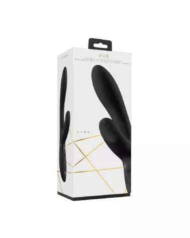 Image du Kyra Pulse Clitoral Rabbit Noir par VIVE by Shots, vibromasseur élégant et puissant pour stimulation intense-2
