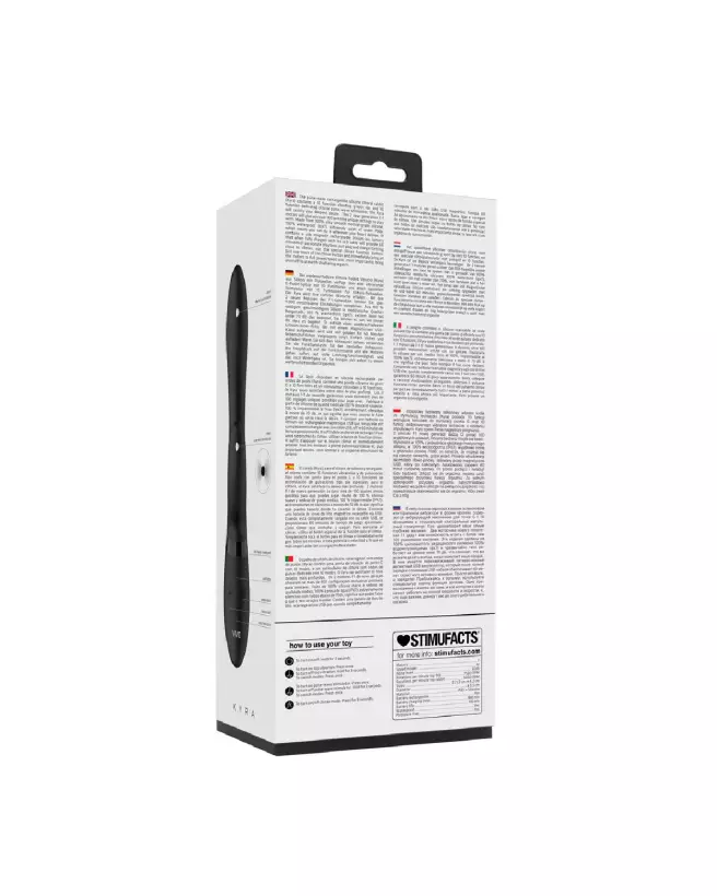 Image du Kyra Pulse Clitoral Rabbit Noir par VIVE by Shots, vibromasseur élégant et puissant pour stimulation intense-3