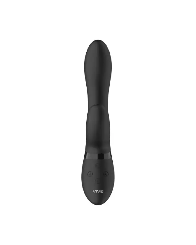 Image du Kyra Pulse Clitoral Rabbit Noir par VIVE by Shots, vibromasseur élégant et puissant pour stimulation intense-5
