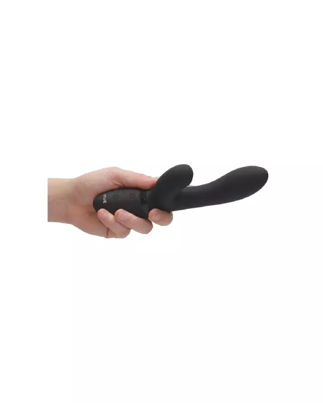 Image du Kyra Pulse Clitoral Rabbit Noir par VIVE by Shots, vibromasseur élégant et puissant pour stimulation intense-7