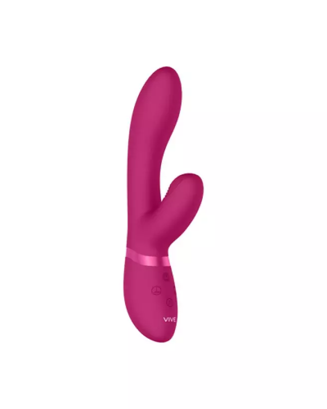 Image du Kyra Pulse Clitoral Rabbit par VIVE by Shots en rose - Stimulateur luxueux pour clitoris et point G-1
