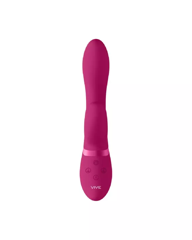 Image du Kyra Pulse Clitoral Rabbit par VIVE by Shots en rose - Stimulateur luxueux pour clitoris et point G-5