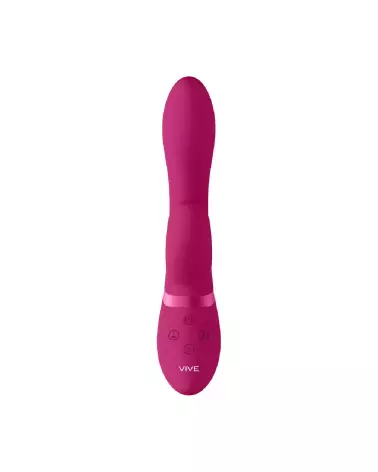 Image du Kyra Pulse Clitoral Rabbit par VIVE by Shots en rose - Stimulateur luxueux pour clitoris et point G-5