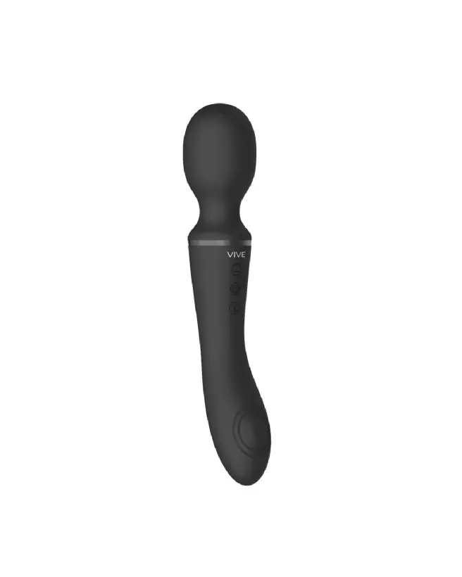 Enora Wand Vibrator Black by VIVE Shots - Vibrations Intenses-4
