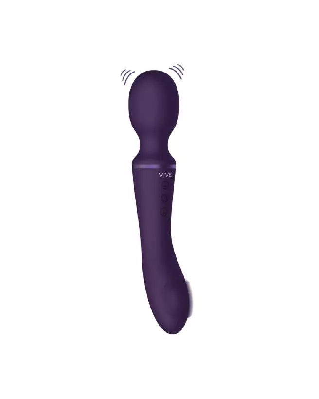 Image du Wand Vibrator Enora Purple par VIVE, vibromasseur ergonomique et élégant-4