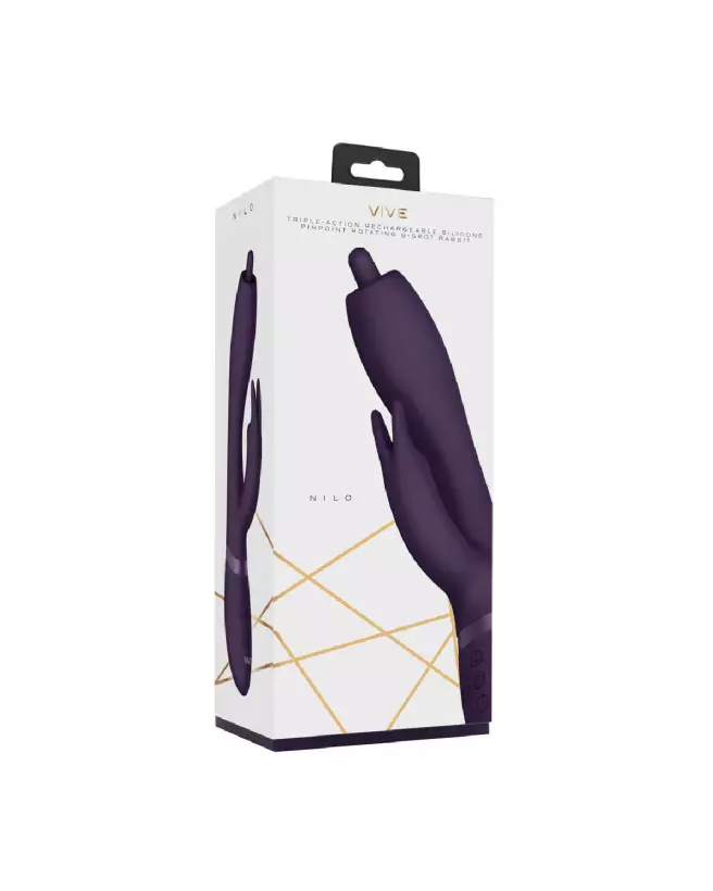 VIVE by Shots Nilo G-spot Rabbit Vibrator Purple Image-2