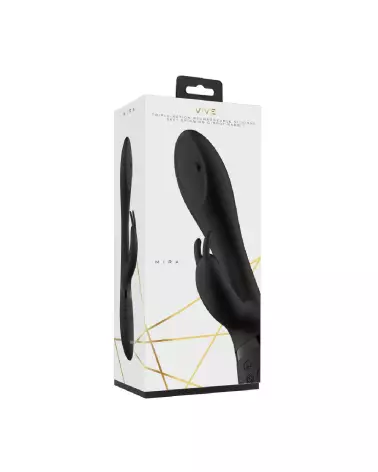 Image du vibromasseur Mira Spinning G-spot Rabbit noir de VIVE by Shots-2