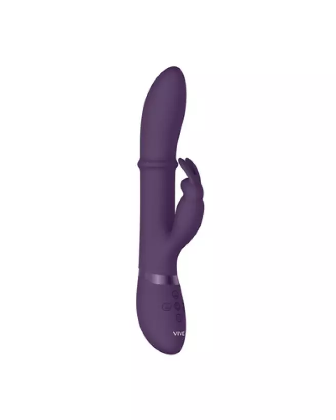 Halo Ring Rabbit Vibrator Purple par VIVE Shots, Sextoy Premium en Silicone-1