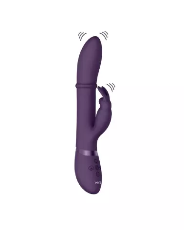 Halo Ring Rabbit Vibrator Purple par VIVE Shots, Sextoy Premium en Silicone-4