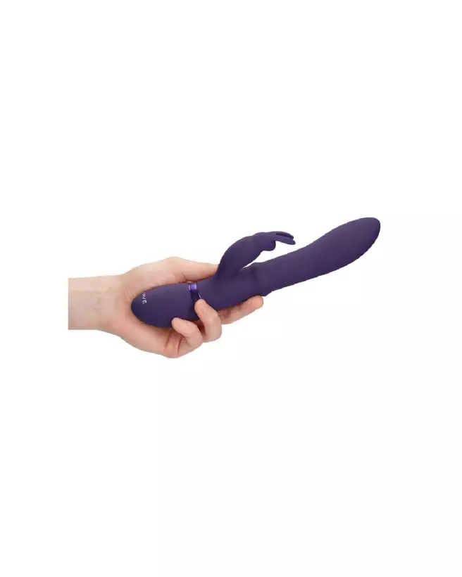 Halo Ring Rabbit Vibrator Purple par VIVE Shots, Sextoy Premium en Silicone-7