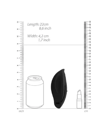 Minu Lay On Vibrator Black de VIVE by Shots pour stimulation clitoridienne-7