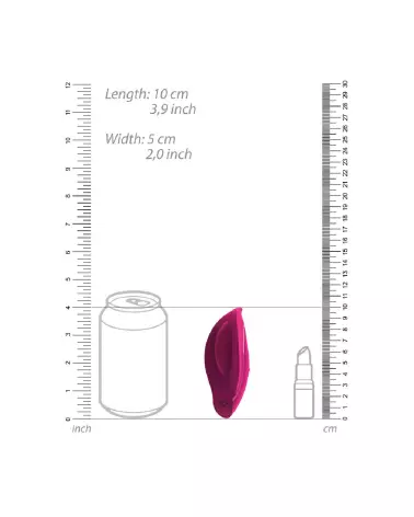 Image du Minu Lay On Vibrator Pink, stimulateur clitoridien de VIVE by Shots-7