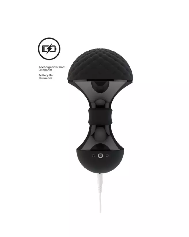 Image de Enoki Bendable Massager Black par VIVE by Shots, Massager Wand flexible et luxueux-7
