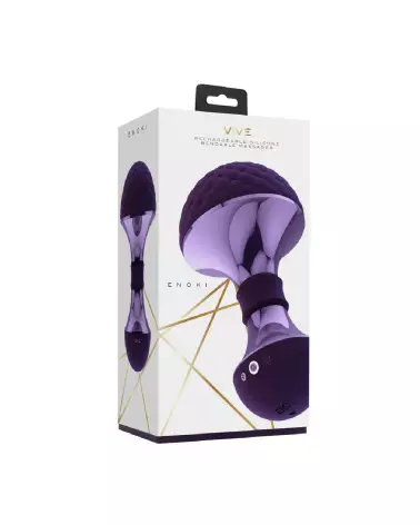 VIVE by Shots Enoki Bendable Massager Purple - Flexible Personal Massager-2