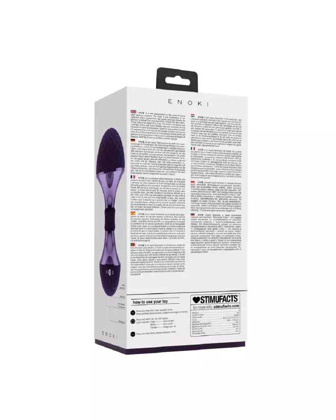 VIVE by Shots Enoki Bendable Massager Purple - Flexible Personal Massager-3