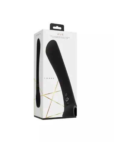 Image de l'Ombra Bendable Vibrator Black de VIVE by Shots, vibromasseur flexible en silicone-2