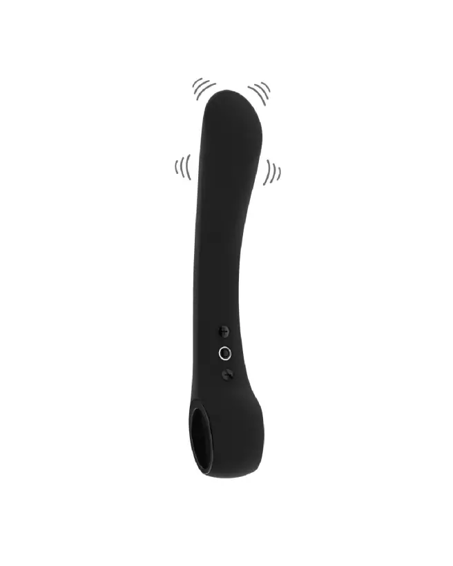 Image de l'Ombra Bendable Vibrator Black de VIVE by Shots, vibromasseur flexible en silicone-4