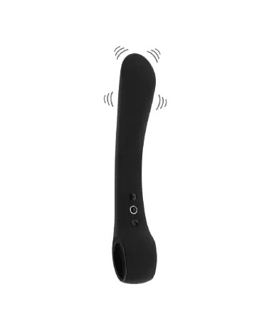 Image de l'Ombra Bendable Vibrator Black de VIVE by Shots, vibromasseur flexible en silicone-4