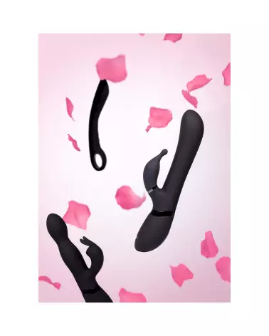 Image de l'Ombra Bendable Vibrator Black de VIVE by Shots, vibromasseur flexible en silicone-6