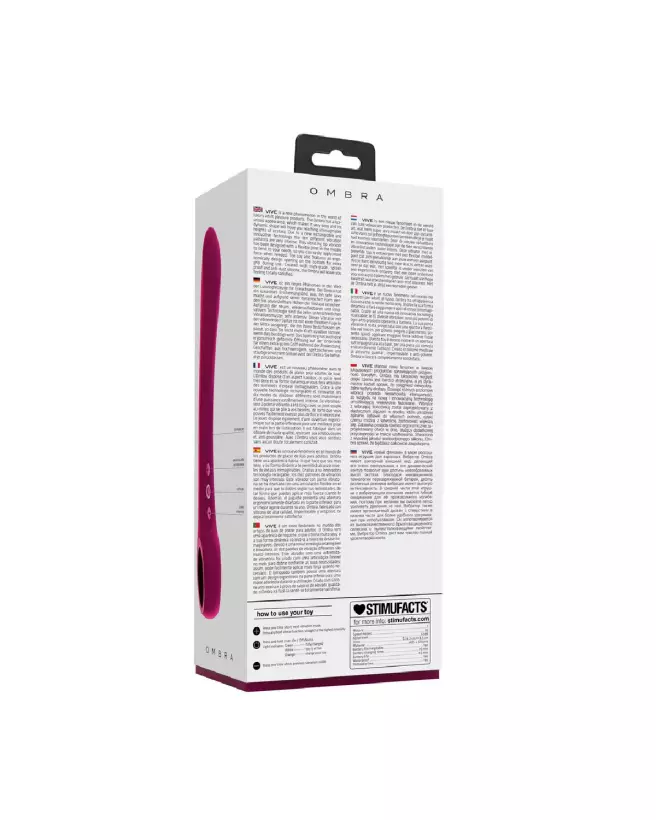 Vibrateur pliable rose Ombra de VIVE by Shots-3