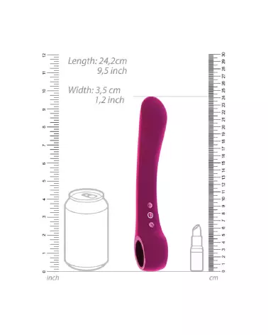 Vibrateur pliable rose Ombra de VIVE by Shots-7